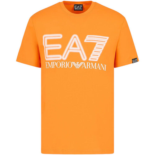 Abbigliamento Uomo T-shirt maniche corte Emporio Armani EA7 MAN JERSEY T-SHIRT Arancio