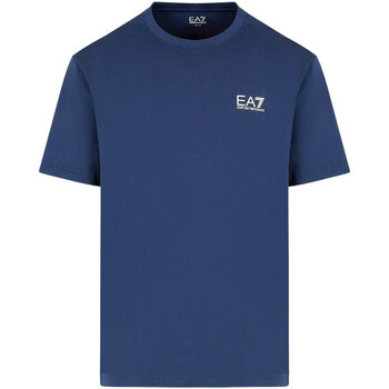 Abbigliamento Uomo T-shirt maniche corte Emporio Armani EA7 MAN JERSEY T-SHIRT Blu