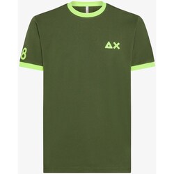 Abbigliamento Uomo T-shirt maniche corte Sun68 T34125 T-Shirt Uomo Verde scuro Verde