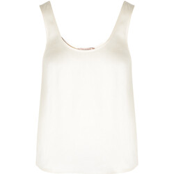 Abbigliamento Donna T-shirt & Polo Twin Set Top  in raso leggero color neve Altri