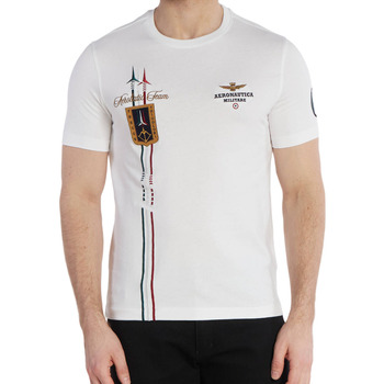 Abbigliamento Uomo T-shirt maniche corte Aeronautica Militare TS2231J592 Bianco