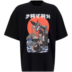 Abbigliamento Uomo T-shirt & Polo Alpha t-shirt japan warrior nera Nero