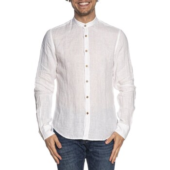 Abbigliamento Uomo Camicie maniche lunghe Yes Zee C512-UP00 Bianco