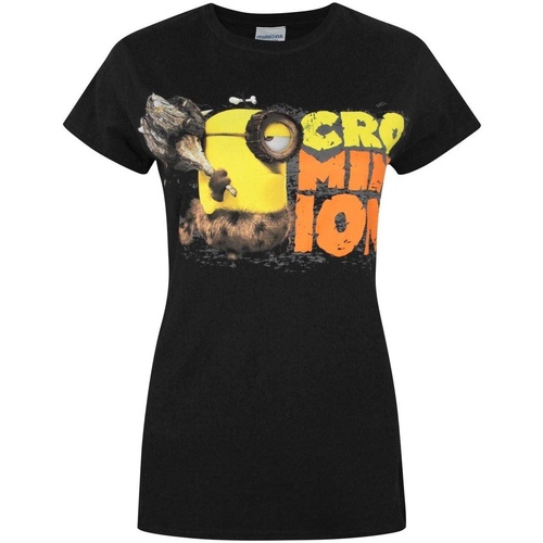 Abbigliamento Donna T-shirts a maniche lunghe Despicable Me Cro- Nero