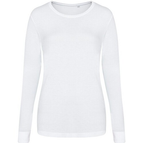Abbigliamento Donna T-shirts a maniche lunghe Awdis JT02F Bianco