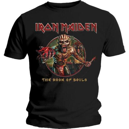 Abbigliamento T-shirts a maniche lunghe Iron Maiden Book of Souls Eddie Nero