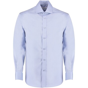 Abbigliamento Uomo Camicie maniche corte Kustom Kit Executive Premium Blu