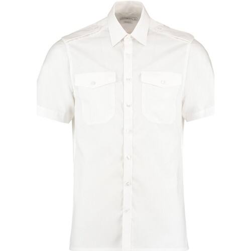 Abbigliamento Uomo Camicie maniche corte Kustom Kit KK133 Bianco