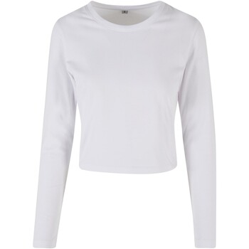 Abbigliamento Donna T-shirts a maniche lunghe Build Your Brand RW9814 Bianco