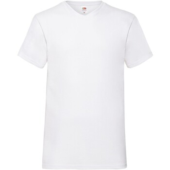 Abbigliamento Uomo T-shirts a maniche lunghe Fruit Of The Loom Valueweight Bianco