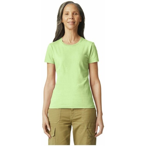 Abbigliamento Donna T-shirts a maniche lunghe Gildan RW9881 Verde