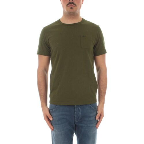 Abbigliamento Uomo T-shirt maniche corte Sun68 T34101 Verde