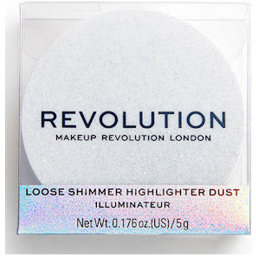 Bellezza Donna Blush & cipria Makeup Revolution Metallic Powder Highlighter - Iced Diamond Bianco