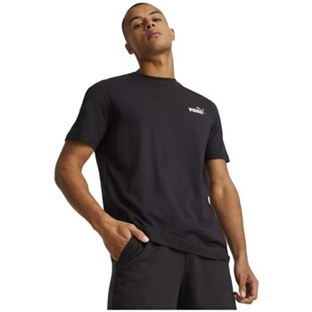 Abbigliamento Uomo T-shirt maniche corte Puma T-Shirt   Ess+ 2 Col Small Black 674470 61 Nero
