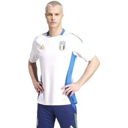 Abbigliamento Uomo T-shirt maniche corte adidas Originals T-Shirt Ufficiale Calcio Uomo Italy FIGC Bianco