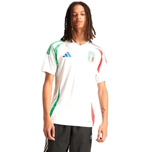 Abbigliamento Uomo T-shirt & Polo adidas Originals T-Shirt Ufficiale Calcio FIGC Italy Away Uomo Bianco