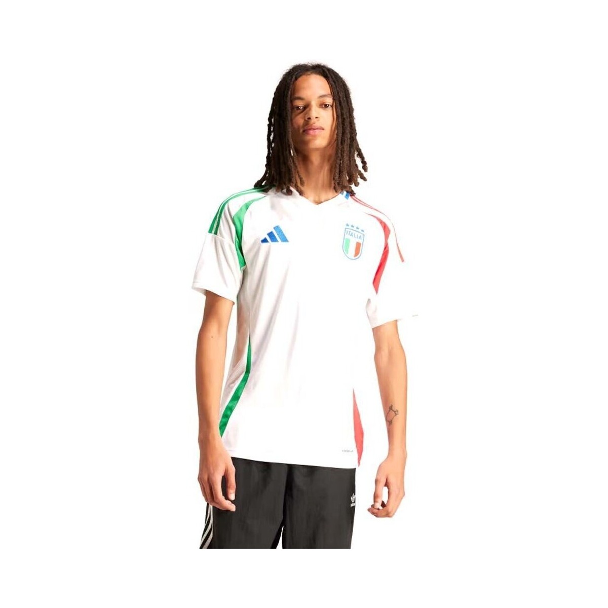 Abbigliamento Uomo T-shirt & Polo adidas Originals T-Shirt Ufficiale Calcio FIGC Italy Away Uomo Bianco