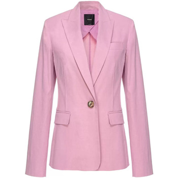Pinko giacca rosa in lino Rosa
