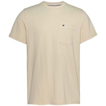 Abbigliamento Uomo T-shirt maniche corte Tommy Jeans ATRMPN-44896 Beige