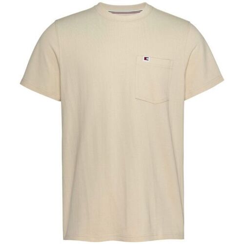 Abbigliamento Uomo T-shirt maniche corte Tommy Jeans ATRMPN-44896 Beige