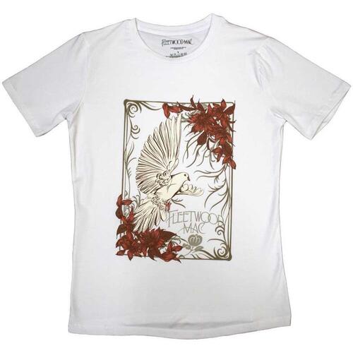 Abbigliamento Donna T-shirts a maniche lunghe Fleetwood Mac RO10378 Bianco