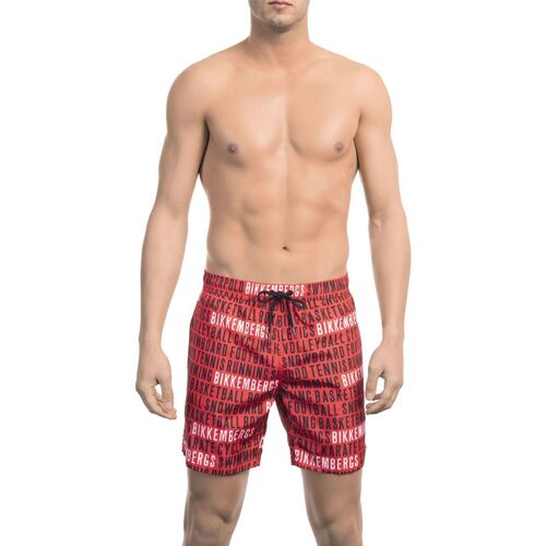 Abbigliamento Uomo Shorts / Bermuda Bikkembergs - bkk1mbm17 Rosso
