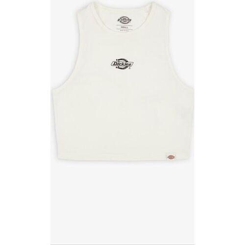 Abbigliamento Donna Top / T-shirt senza maniche Dickies POWERS VEST W DK0A4Y8D-WHITE Bianco