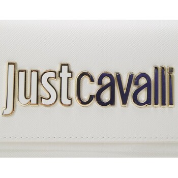 Roberto Cavalli Borsa a tracolla con logo in metallo Bianco