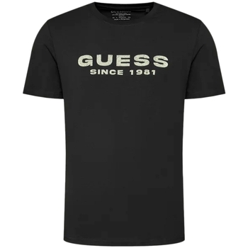 Abbigliamento Uomo T-shirt maniche corte Guess Since 1981 Nero