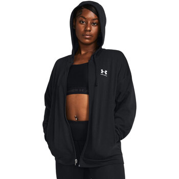 Under Armour UA RIVAL TERRY OS FZ HOODED Nero