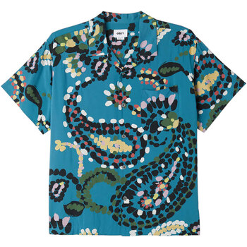 Image of Camicia a maniche lunghe Obey PAISLEY DOTS WOVEN S/S