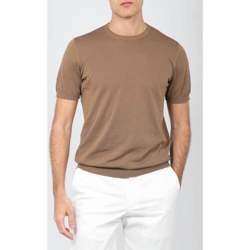 Abbigliamento Uomo T-shirt maniche corte Drumohr D0GN100 540 Marrone