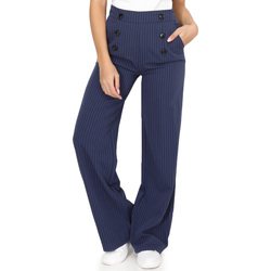 Abbigliamento Donna Pantaloni La Modeuse 70670_P165228 Blu