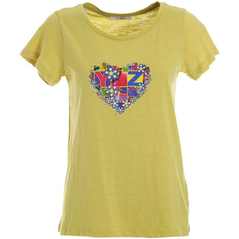 Abbigliamento Donna T-shirt & Polo Yes Zee T223 TL00 Giallo