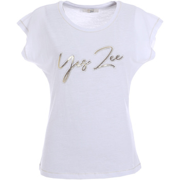Abbigliamento Donna T-shirt & Polo Yes Zee T229 TL00 Bianco