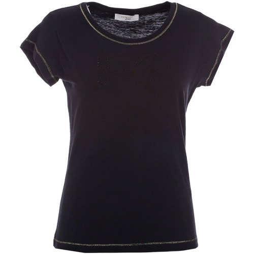 Abbigliamento Donna T-shirt & Polo Yes Zee T257 TL02 Nero