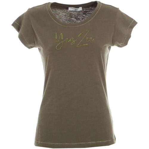 Abbigliamento Donna T-shirt & Polo Yes Zee T257 TL02 Verde