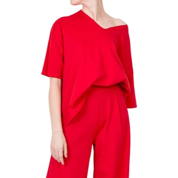 Abbigliamento Donna Polo maniche lunghe Vicolo TB0907 Rosso