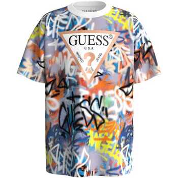 Abbigliamento Bambino T-shirt maniche corte Guess con stampe colorate e logo  N4GI23K8HM3 Multicolore