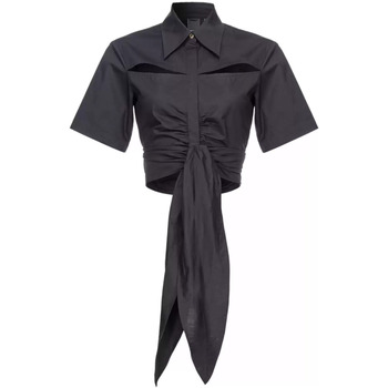 Abbigliamento Donna Camicie Pinko camicia nera corta Nero