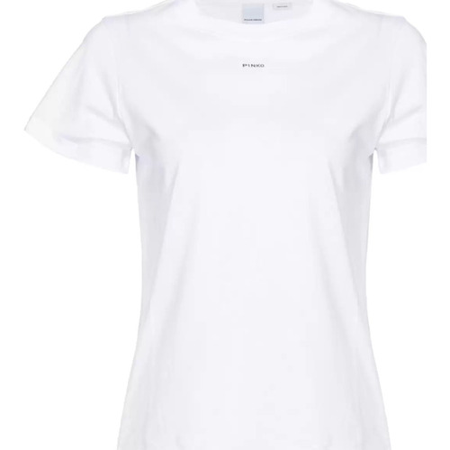 Abbigliamento Donna T-shirt & Polo Pinko t-shirt bianca basic Bianco