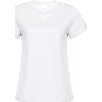 Abbigliamento Donna T-shirt & Polo Pinko t-shirt logo bianca Bianco