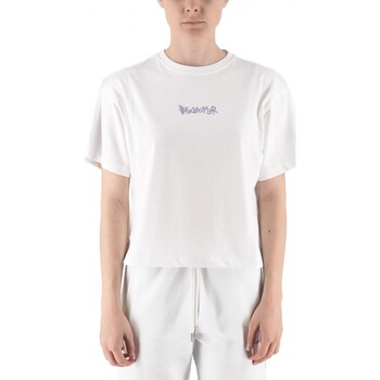 Abbigliamento Donna T-shirt & Polo Disclaimer T-Shirt Con Logo Bianco Bianco