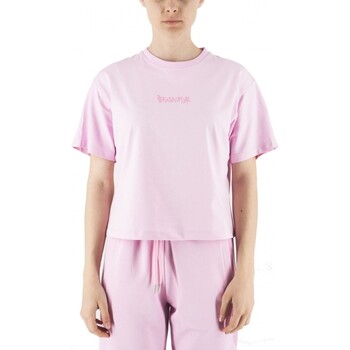 Abbigliamento Donna T-shirt & Polo Disclaimer T-Shirt Con Logo Rosa Rosa