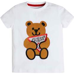 Abbigliamento Unisex bambino T-shirt maniche corte Guess T-SHIRT LOGO N0BI22I3Z00 Bianco