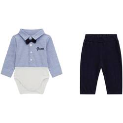 Abbigliamento Bambino Completi Guess Set pantalone e body camicia P4RG14WF6P0 Marine
