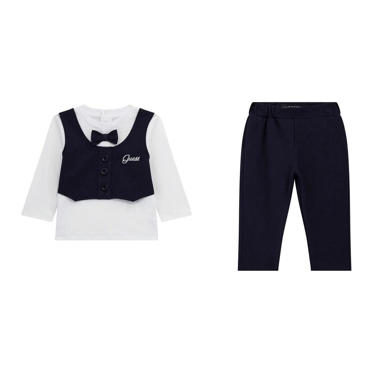 Abbigliamento Bambino Completo Guess Completo t-shirt e pantalone I4RG13K5M20 Bianco