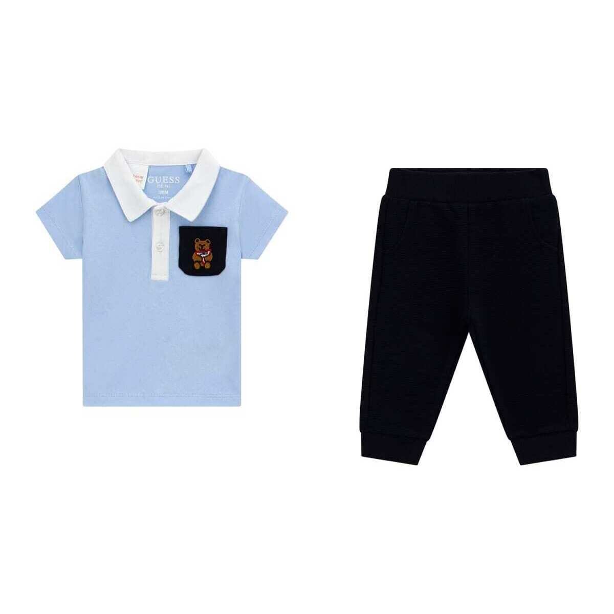 Abbigliamento Bambino Completo Guess Completo polo + pantaloni I4RG29K5M20 Marine