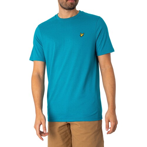 Abbigliamento Uomo T-shirt maniche corte Lyle & Scott Maglietta semplice Blu