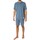 Abbigliamento Uomo Pigiami / camicie da notte Tommy Hilfiger Pantaloncini in felpa con righe laterali lounge Blu